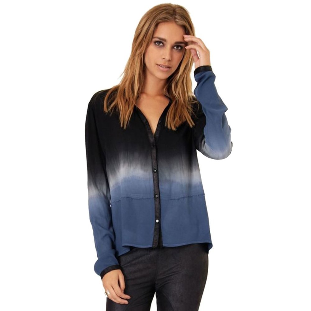 SW3 Bespoke NWT Ombre Button Up Top Size XS